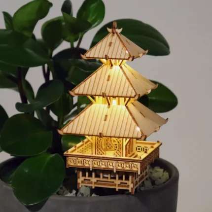 Puidust 3D pusle - Tiny Treehouses rahutempel