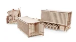 Puidust 3D pusle - konteiner-poolhaagis veoautole Road king