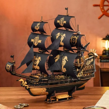 Puidust 3D pusle - laev Merihobu