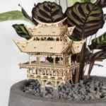 Pisikesed puumajad Tänutempel, DIY puidust 3D-pusle - Image 3