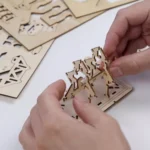 Pisikesed puumajad Tänutempel, DIY puidust 3D-pusle - Image 5