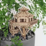 Pisikesed puumajad Woodland Outpost, DIY puidust 3D-pusle - Image 2