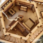 Pisikesed puumajad Woodland Outpost, DIY puidust 3D-pusle - Image 3