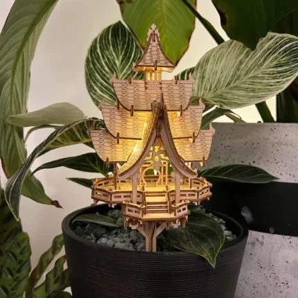 Pisikesed puumajad Rõõmutempel, DIY puidust 3D-pusle