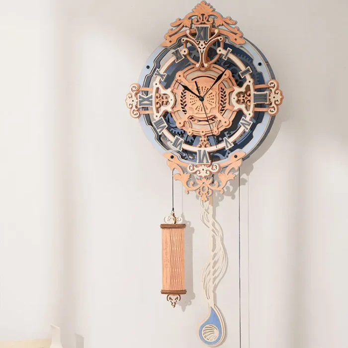 ROKR 3D Wooden Wall Clock – Mechanical DIY Model Kit - Image 5
