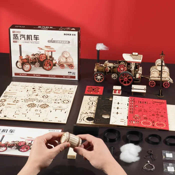 ROKR “The Age of Steam” – 3D Wooden Steam Engine Model - Image 6