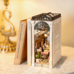 Book Nook „Wonderland Arcade Dating” – 3D puidust miniatuurne raamatunurk - Image 6