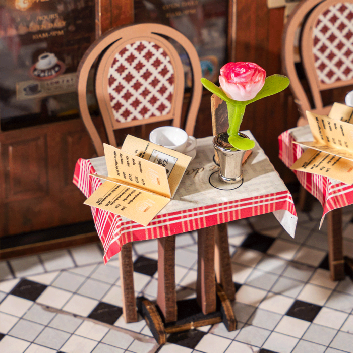 Book Nook “Wonderland Arcade Dating” – 3D Wooden Miniature Book Nook Kit - Image 4