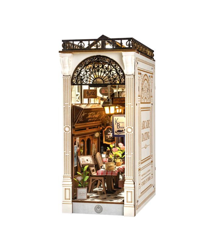 Book Nook “Wonderland Arcade Dating” – 3D Wooden Miniature Book Nook Kit - Image 2