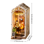 Book Nook „Holiday Café” – Stories in Books 3D puidust miniatuur - Image 4
